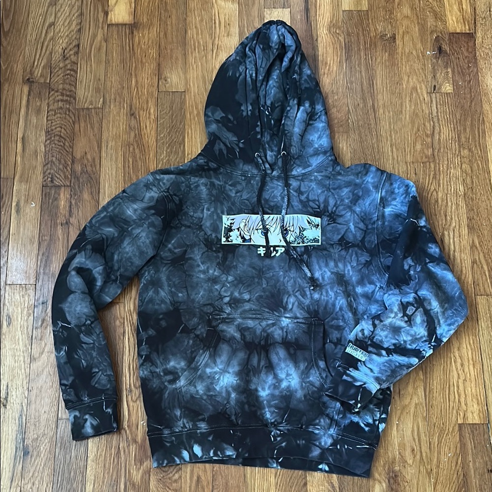Men's Blue Tie-Dye Hoodie